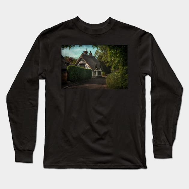 A Berkshire Half Timbered Cottage Long Sleeve T-Shirt by IanWL